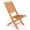 Costway Patio Folding Chair Indonesia Teak Wood Slatted Seat Natural Portable Outdoor